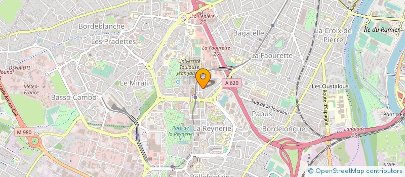 localisation de l'entreprise MIRAIL JEUNES  TOULOUSE