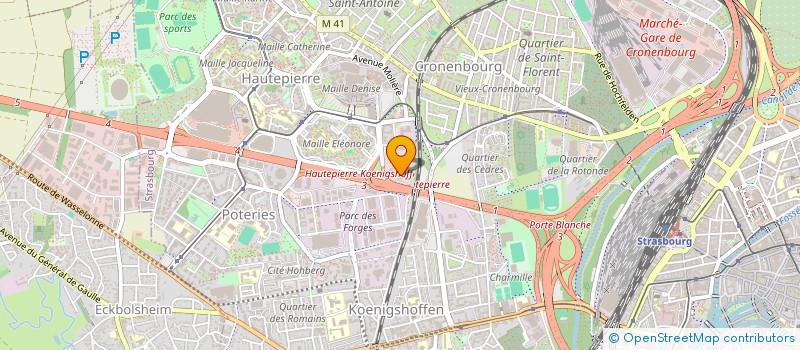 localisation de l'entreprise MIRAJ VOYAGES à STRASBOURG