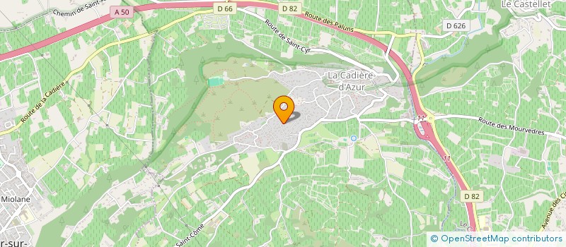 localisation de l'entreprise MIRAKLEY à LA CADIERE D'AZUR
