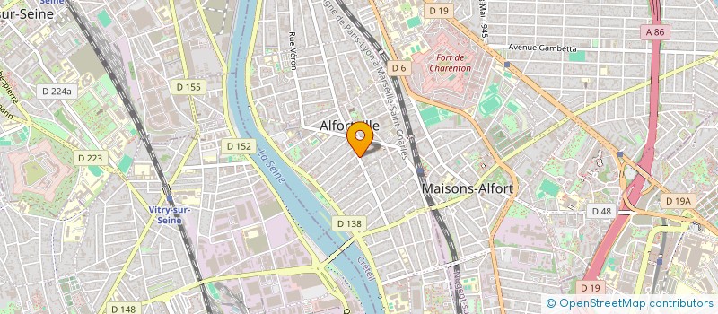 localisation de l'entreprise MIRALINE à ALFORTVILLE
