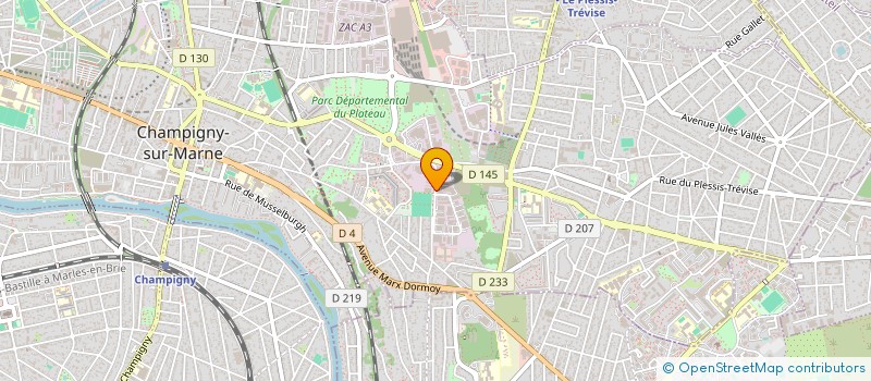 localisation de l'entreprise MIRALU à CHAMPIGNY-SUR-MARNE