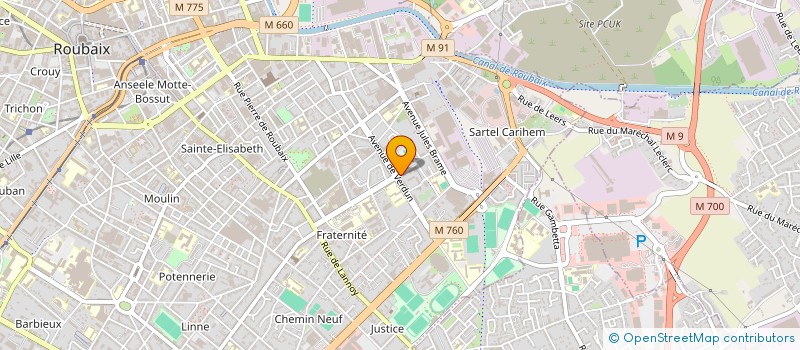 localisation de l'entreprise MIRAM  ROUBAIX