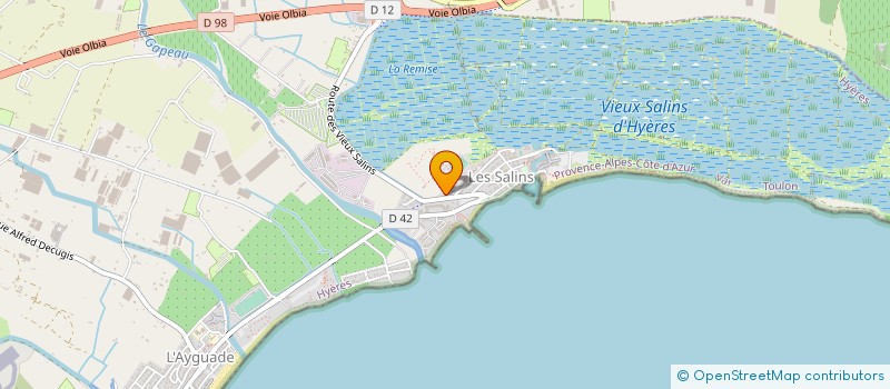 localisation de l'entreprise MIRAMAR à HYERES