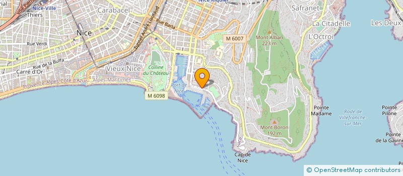 localisation de l'entreprise MIRAMAR à NICE