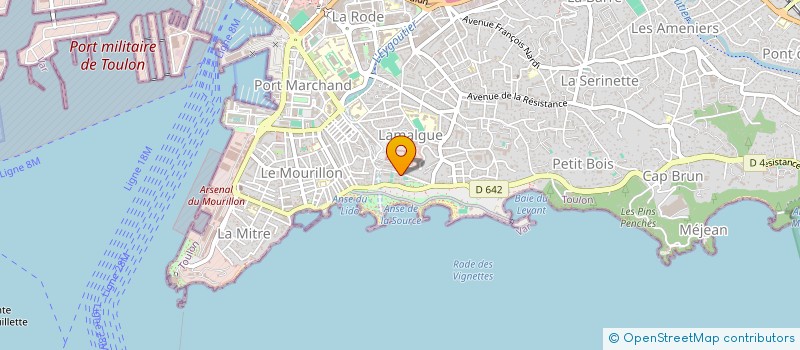 localisation de l'entreprise MIRAMAR  TOULON