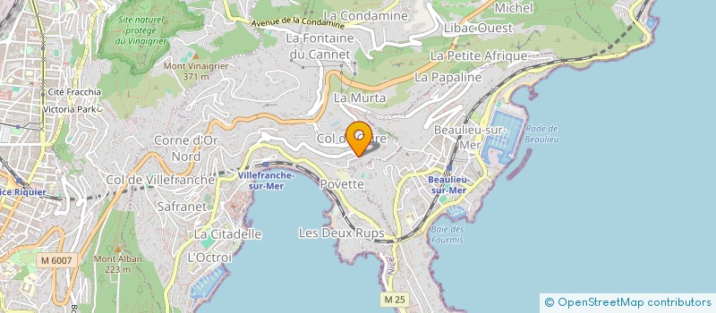 localisation de l'entreprise MIRAMAR AZUR à VILLEFRANCHE-SUR-MER
