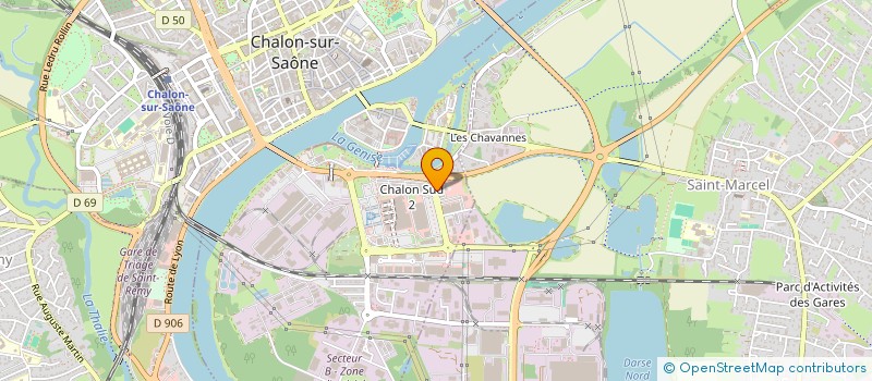 localisation de l'entreprise MIRAMO à CHALON-SUR-SAONE