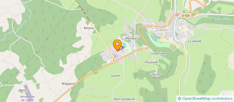 localisation de l'entreprise MIRAMOND-MASSOL  CAYLUS