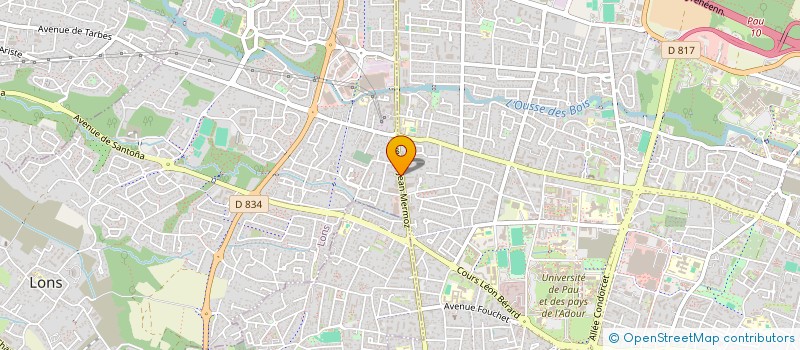 localisation de l'entreprise MIRAN à LONS