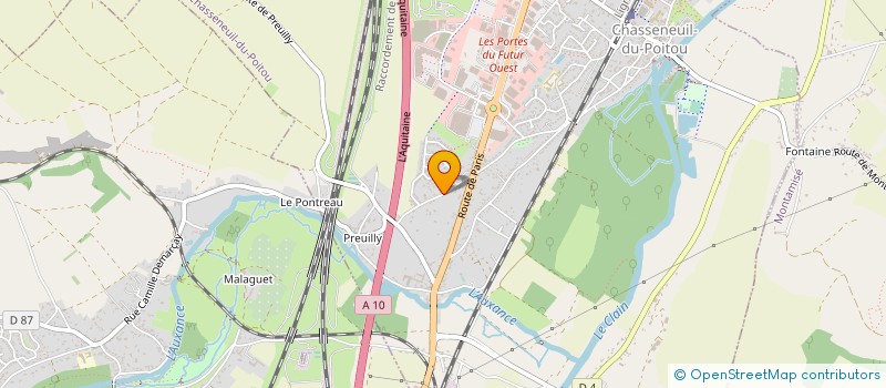 localisation de l'entreprise MIRAND à CHASSENEUIL-DU-POITOU