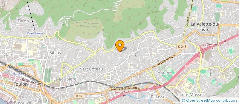 localisation de l'entreprise MIRANDA à TOULON