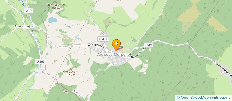 localisation de l'entreprise MIRANDA COSTA  ARC-SOUS-MONTENOT