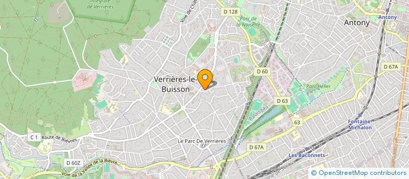 localisation de l'entreprise MIRANDA TRANSPORT DE PERSONNES  VERRIERES-LE-BUISSON