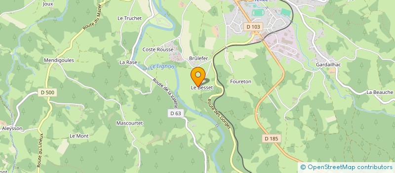 localisation de l'entreprise MIRANDOLE ET CIE  TENCE