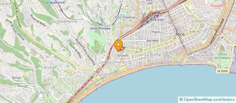 localisation de l'entreprise MIRANNY à NICE