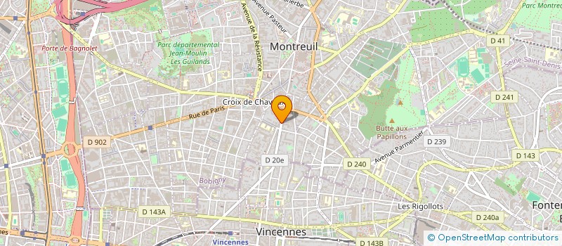 localisation de l'entreprise MIRARI  MONTREUIL