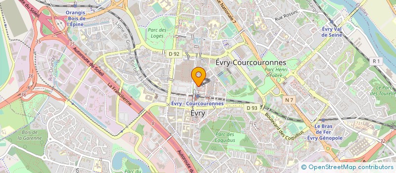 localisation de l'entreprise MIRCHE MASSAALE SARL à EVRY-COURCOURONNES