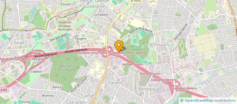 localisation de l'entreprise MIRD  GRADIGNAN