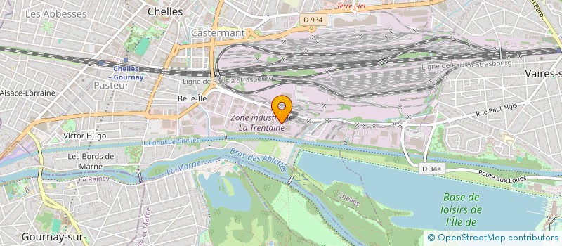 localisation de l'entreprise MIRE à CHELLES