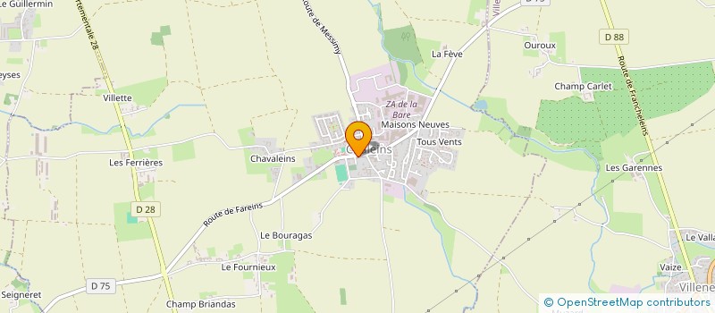 localisation de l'entreprise MIRE  CHALEINS