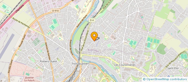 localisation de l'entreprise MIREBEAU PATISSERIE à BUXEROLLES