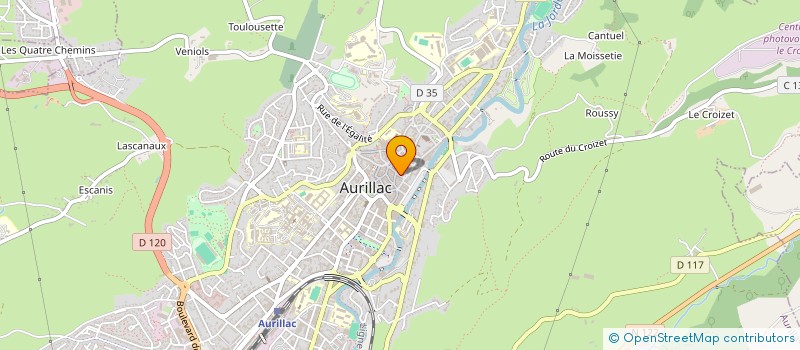 localisation de l'entreprise MIREILLE BIROLINI-DIFF à AURILLAC