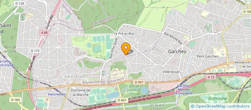 localisation de l'entreprise MIREILLE BORDET COACHING  VAUCRESSON