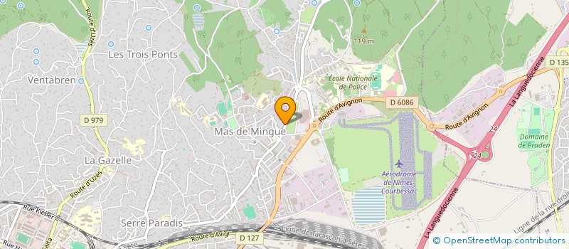 localisation de l'entreprise MIREILLE DE LA CRAU  NIMES