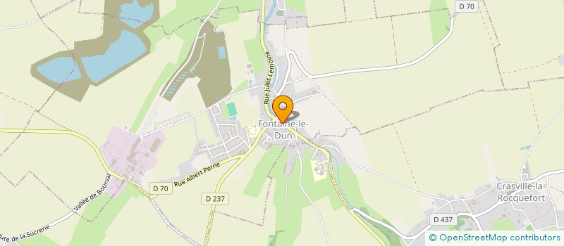 localisation de l'entreprise MIREILLE DUBOCQUET ET EMILIE LEFEBVRE INFIRMIERES ASSOCIEES  FONTAINE-LE-DUN