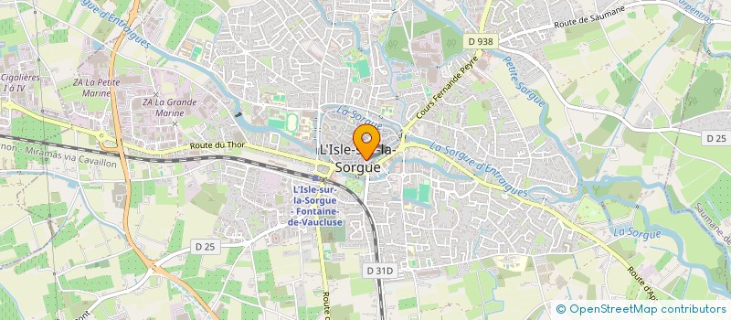 localisation de l'entreprise MIREILLE ISLE SUR SORGUE  L'ISLE-SUR-LA-SORGUE