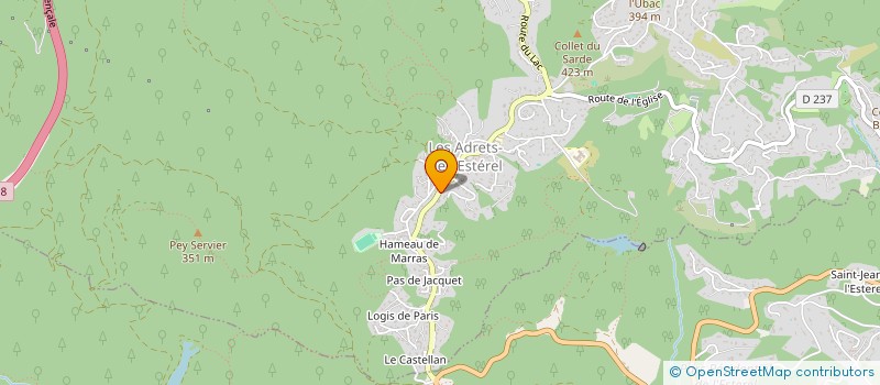 localisation de l'entreprise MIREILLE SARROUY  LES ADRETS-DE-L'ESTEREL