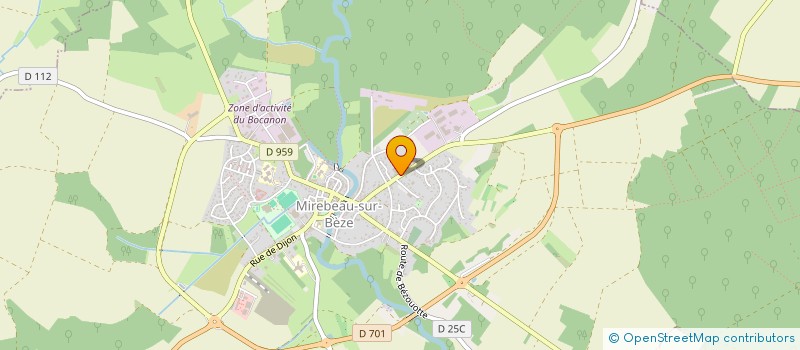 localisation de l'entreprise MIRELEC à MIREBEAU-SUR-BEZE