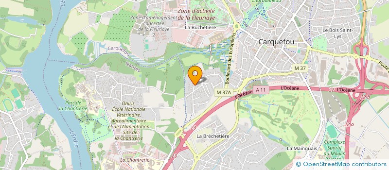 localisation de l'entreprise MIRELGE à CARQUEFOU