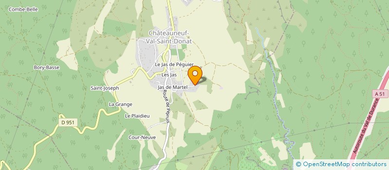 localisation de l'entreprise MIRELLA  CHATEAUNEUF-VAL-SAINT-DONAT