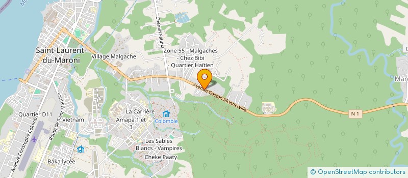 localisation de l'entreprise MIRETTE TRAVAUX PUBLICS à SAINT-LAURENT-DU-MARONI