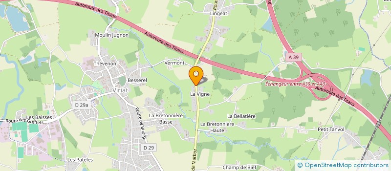 localisation de l'entreprise MIRI'S INVESTISSEMENTS  VIRIAT