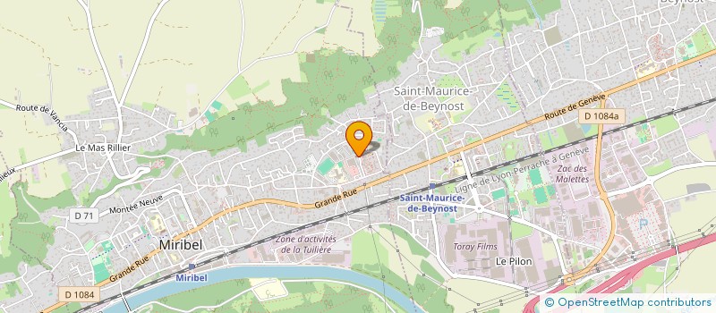 localisation de l'entreprise MIRIBEL FOOT à MIRIBEL