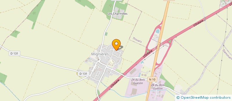 localisation de l'entreprise MIRIDAN-WEB à MIGNIERES