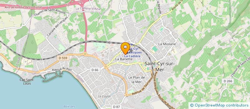 localisation de l'entreprise MIRISA à SAINT-CYR-SUR-MER