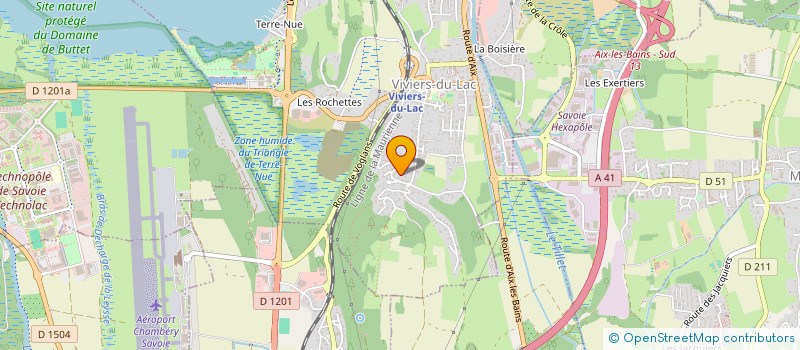 localisation de l'entreprise MIRISTEL à VIVIERS-DU-LAC