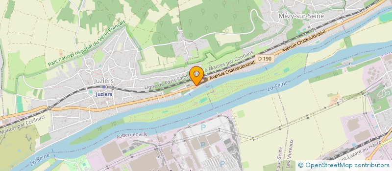 localisation de l'entreprise MIRLINE à JUZIERS