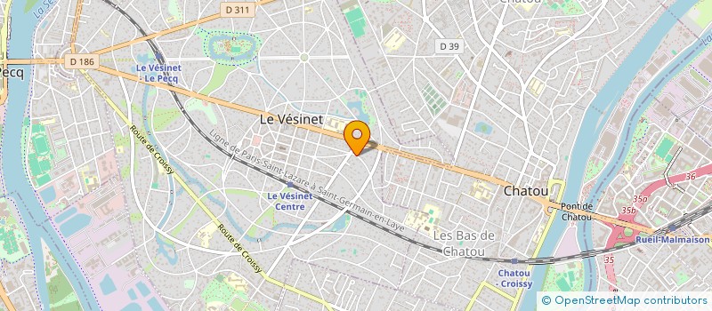 localisation de l'entreprise MIRNA M à LE VESINET