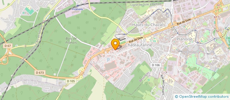 localisation de l'entreprise MIRO à BESANCON