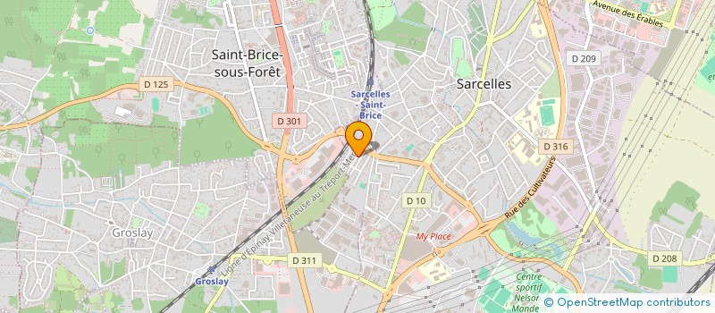 localisation de l'entreprise MIRO à SARCELLES