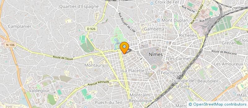 localisation de l'entreprise MIRO  NIMES