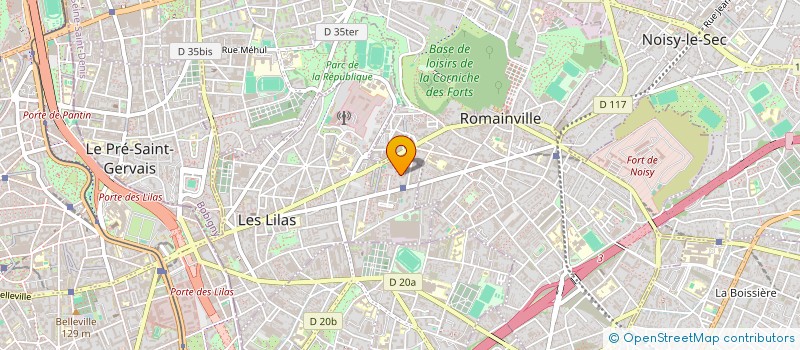 localisation de l'entreprise MIRO à LES LILAS
