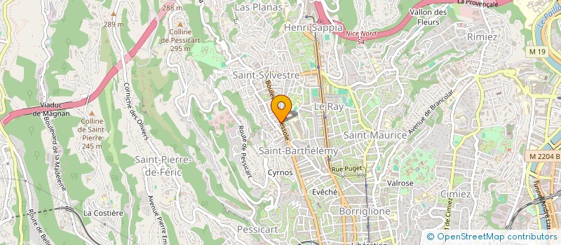 localisation de l'entreprise MIRO BAT à NICE