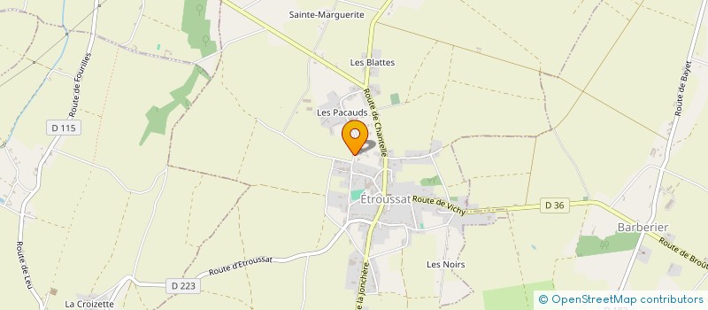 localisation de l'entreprise MIROCA  ETROUSSAT