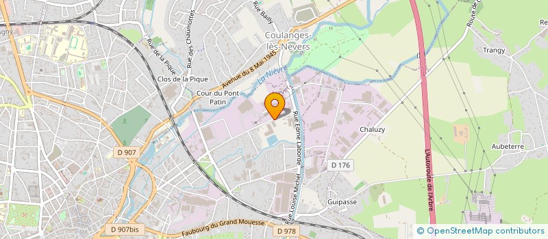localisation de l'entreprise MIROGLACE à NEVERS