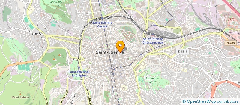localisation de l'entreprise MIROIR AUX IMAGES à SAINT-ETIENNE